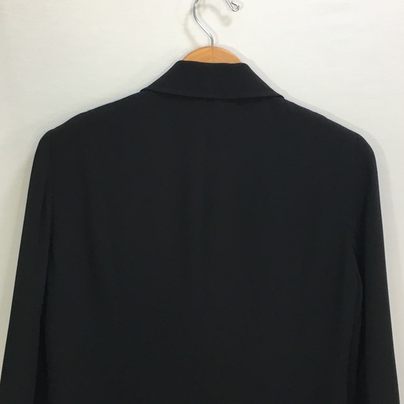 LAFAYETTE148 West Crepe Black Three Buttoned Lined Blazer - Picture 7 of 9